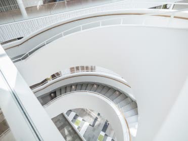 Stairs at SEB office- seen from above